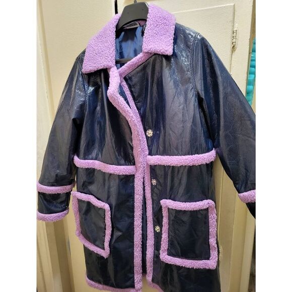 Stunning purple RECLAIMED VINTAGE coat US6